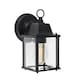 image 1 of ValueLights Black Allgreave Outdoor Wall Lantern and Warm White Bulb