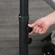 image 8 of Outsunny 3(m) Garden Banana Parasol Cantilever Umbrella w/Crank& Base, Black