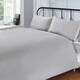 image 4 of Pure Cotton Flat Sheet 200 Thread Count Percale Silver | Single