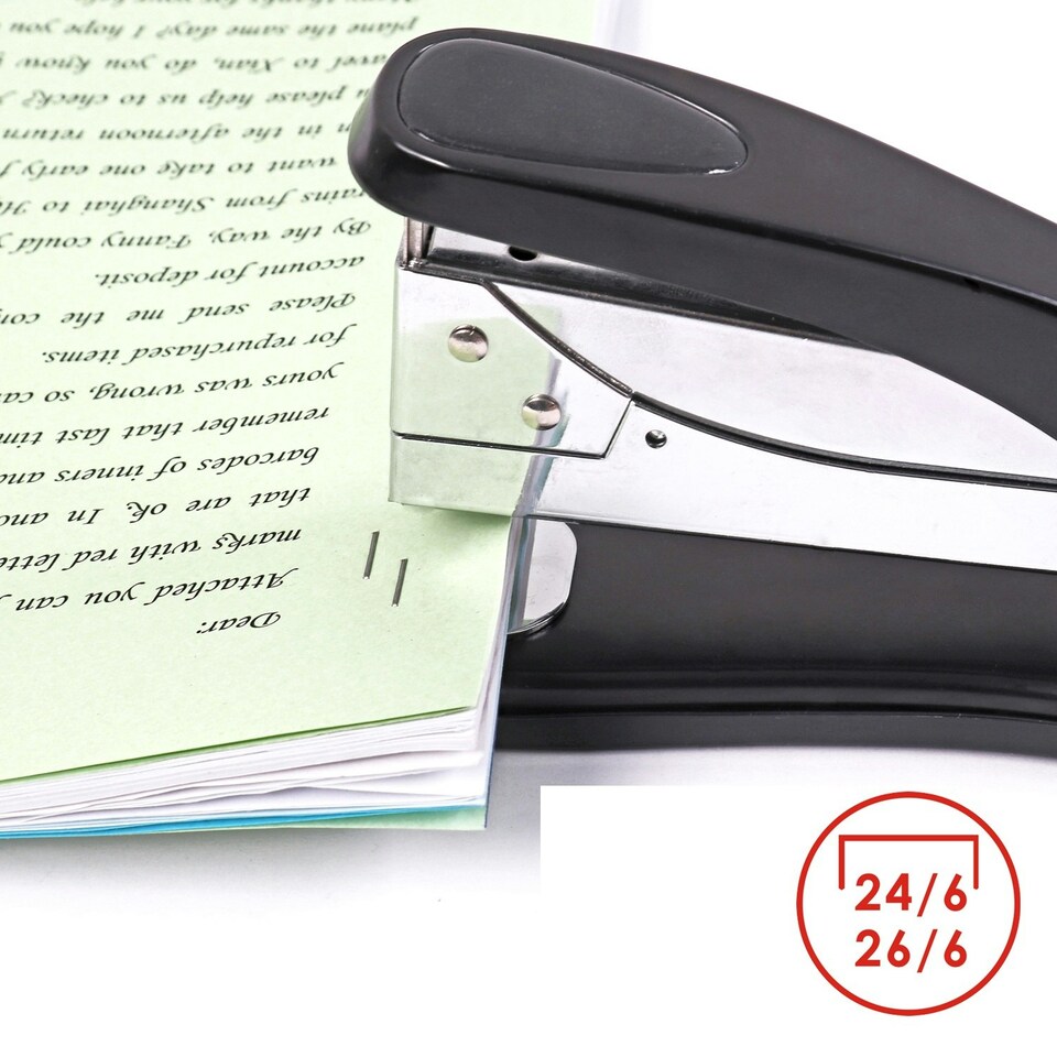 image 1 of Large Metal Desk Stapler with Rotating Pin Board