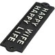 image 3 of Happy Wife Happy Life Sign Cast Iron Sign Plaque Door Wall House Gate Garden