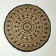 image 2 of Homescapes Natural and Black Mandala Braided Jute Rug - 200 cm Round Black | 200 cm Round