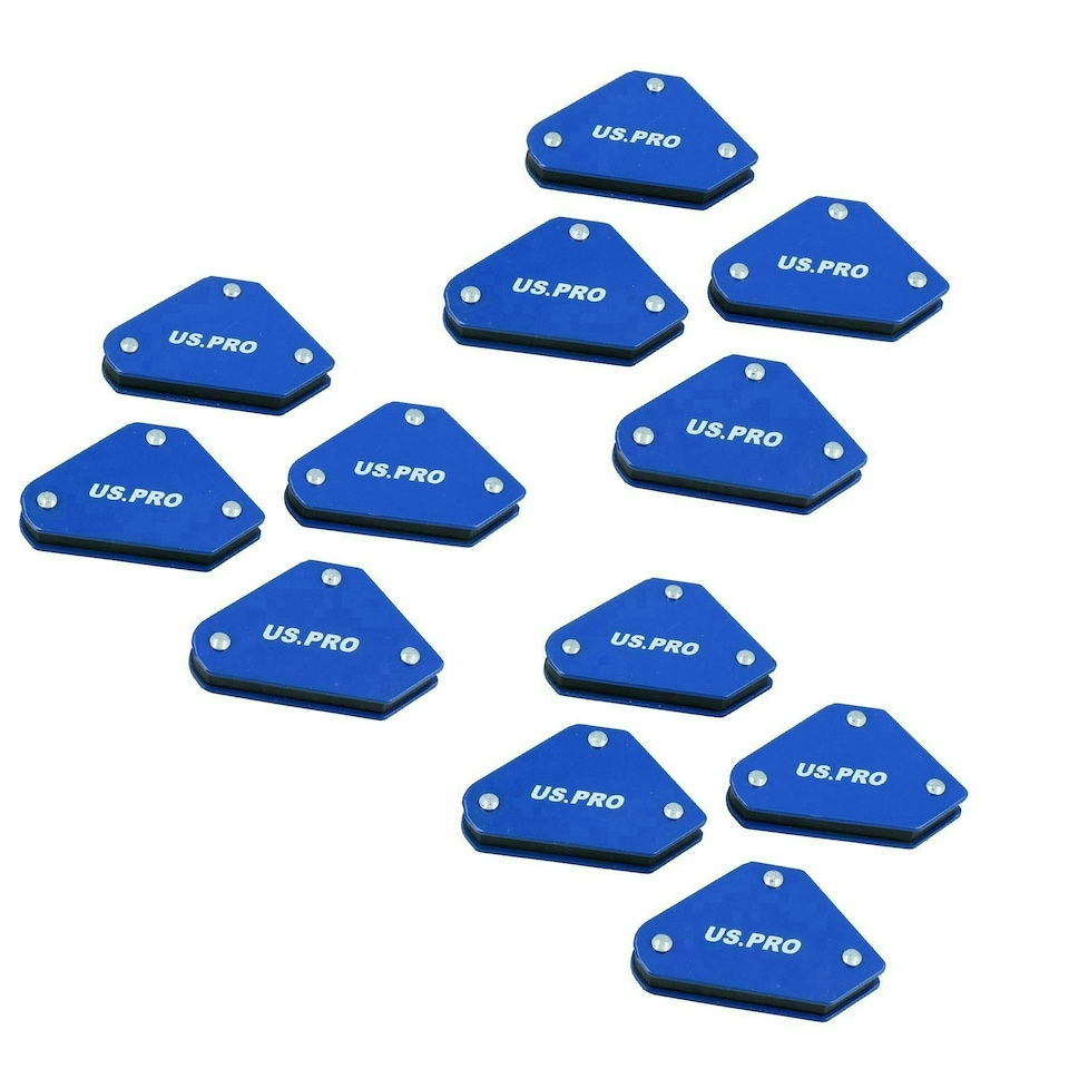 image 1 of 9lb Small Mini Durable Welding Magnet Right Angle Square Holder Soldering 12pk