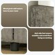 image 4 of Vinsetto 2-Tier Locking Filing Cabinet Office Storage Cabinet, Grey