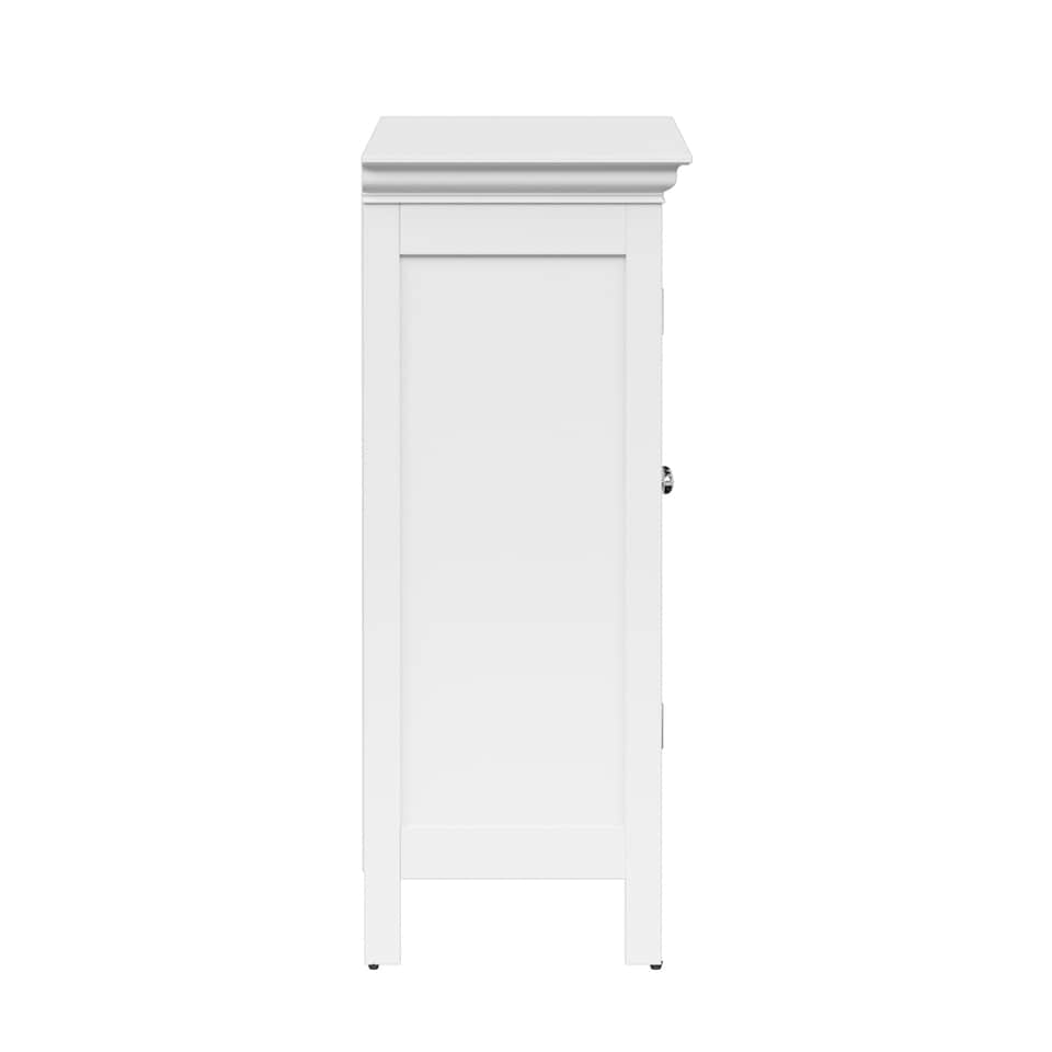 image 1 of Teamson Home Wooden Bathroom Floor Cabinet White Stratford