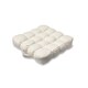image 10 of Quilted Button Seat Pad Cushion Booster 100% Cotton Cover 45cm Square Gold