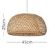image 5 of ValueLights Perugia Natural Bamboo Dome Ceiling Lamp Shade & Bulb | Brown