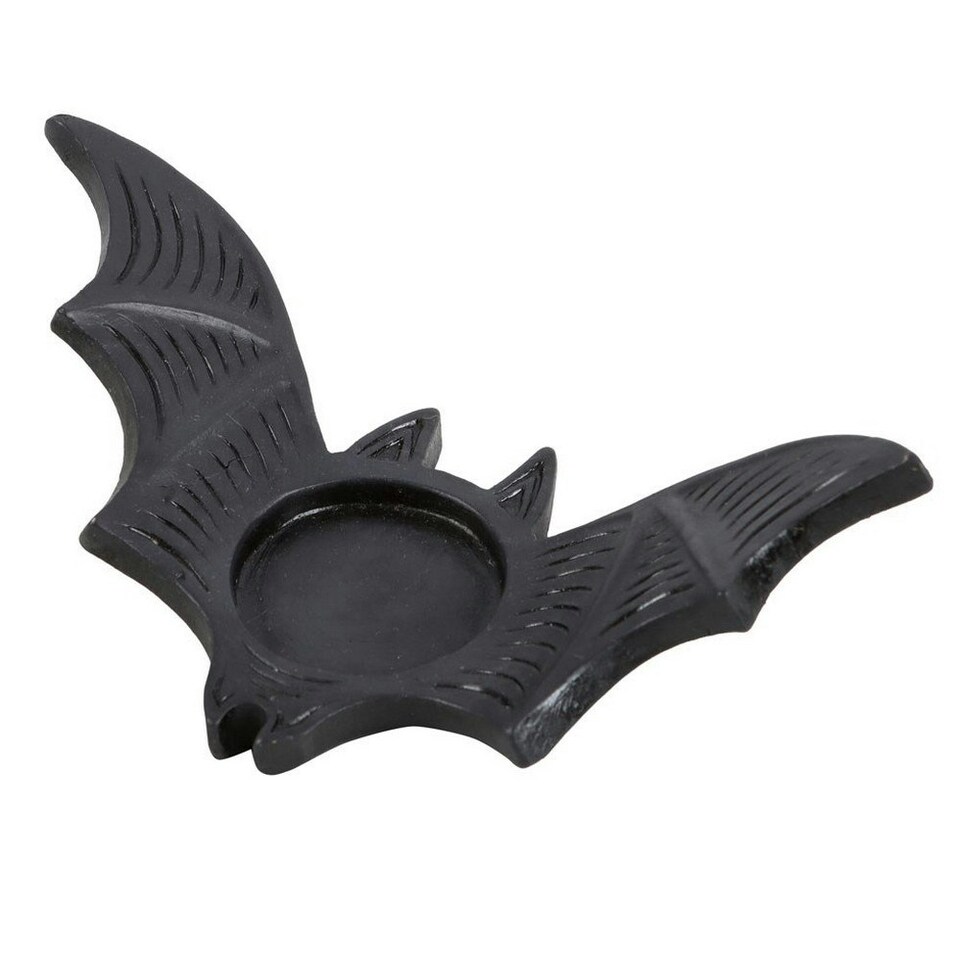 image 1 of Something Different Bat Tealight Holder - Black - One Size