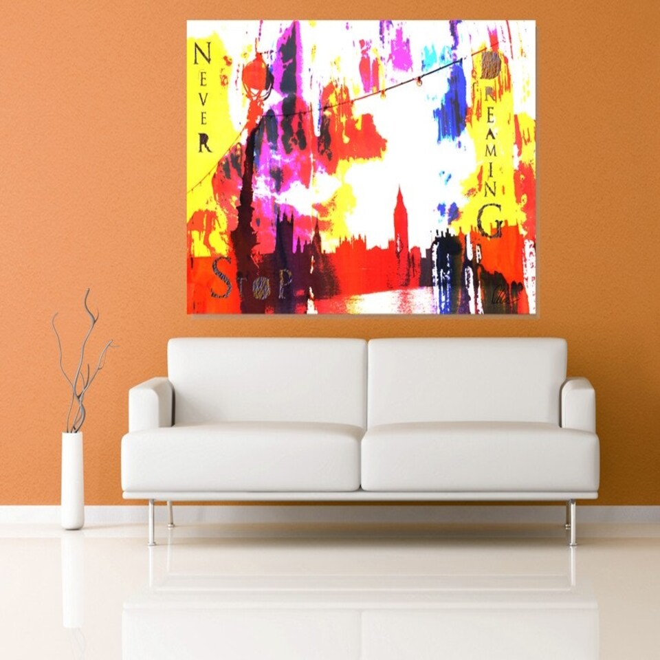 image 1 of Never Stop Dreaming (Canvas Print) 12" x 18"