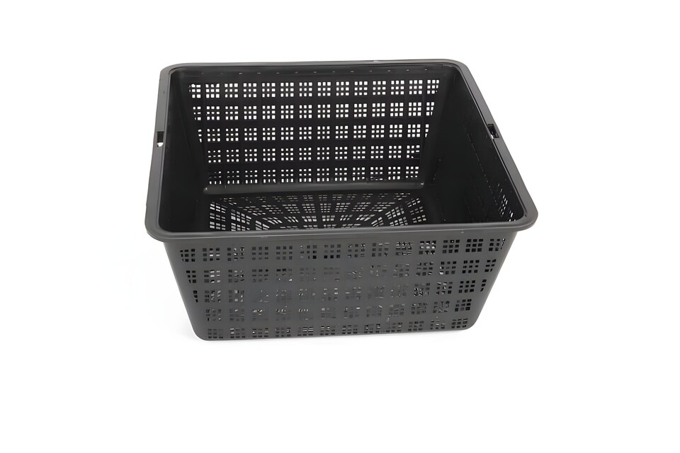image 1 of Aquatic Pond Planting Basket - Square - 19cm / 2 Ltr - Mesh Plant Pot for Water Garden Ponds, Protects Roots from Fish