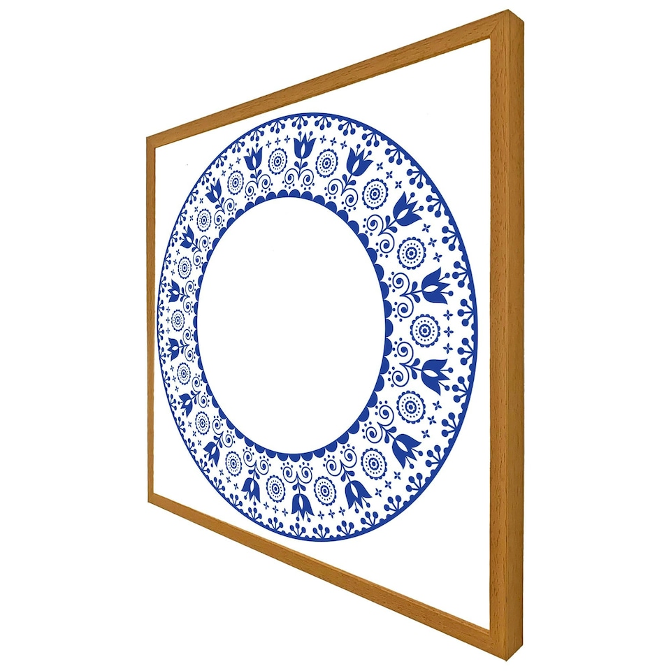 image 1 of Folk art (Picture Frame) Brown | XS