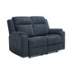 image 8 of Orka 2 Seater Manual Recliner Chenille Fabric Sofa Grey