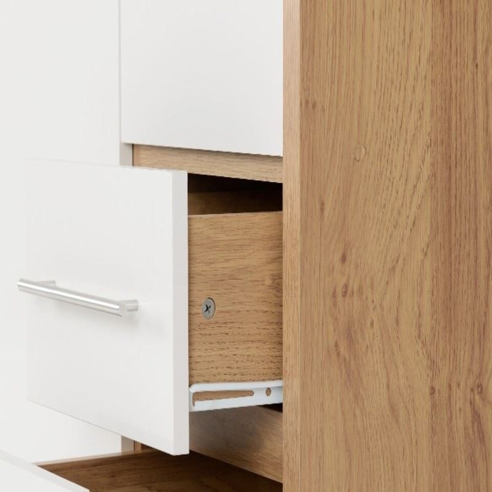 image 1 of Seville 3 Door 2 Drawer Triple Wardrobe White