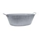 image 1 of Outdoor Matlock Oval Planter - Iron - L58.5 x W58.5 x H34 cm - Metal Silver