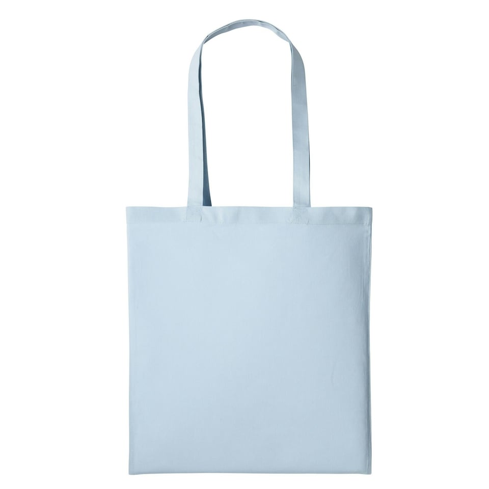 Nutshell Plain Strong Shoulder Shopper Bag - Pastel Blue - One Size
