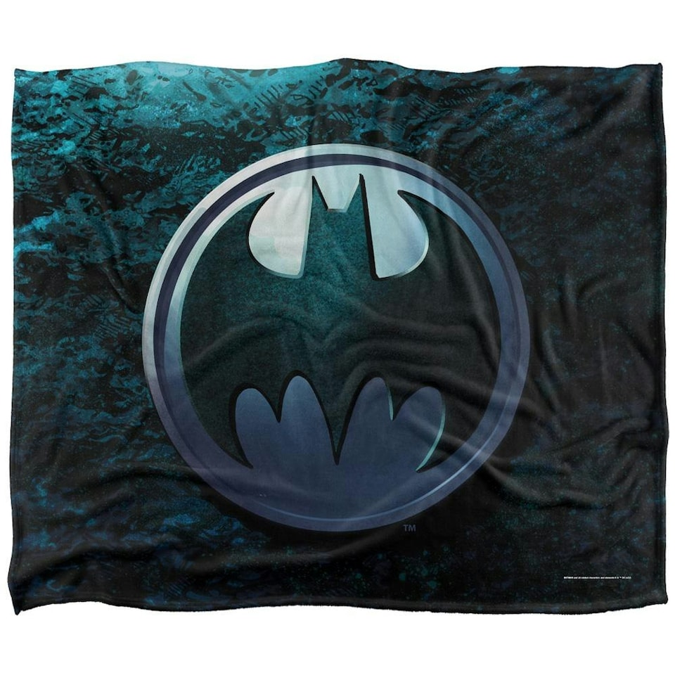 image 1 of Batman Big Logo Blanket - Multicoloured - One Size