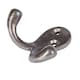 image 3 of Hammer & Tongs Double Coat Hook - W70mm x H50mm - Raw | Grey | Raw | One Size