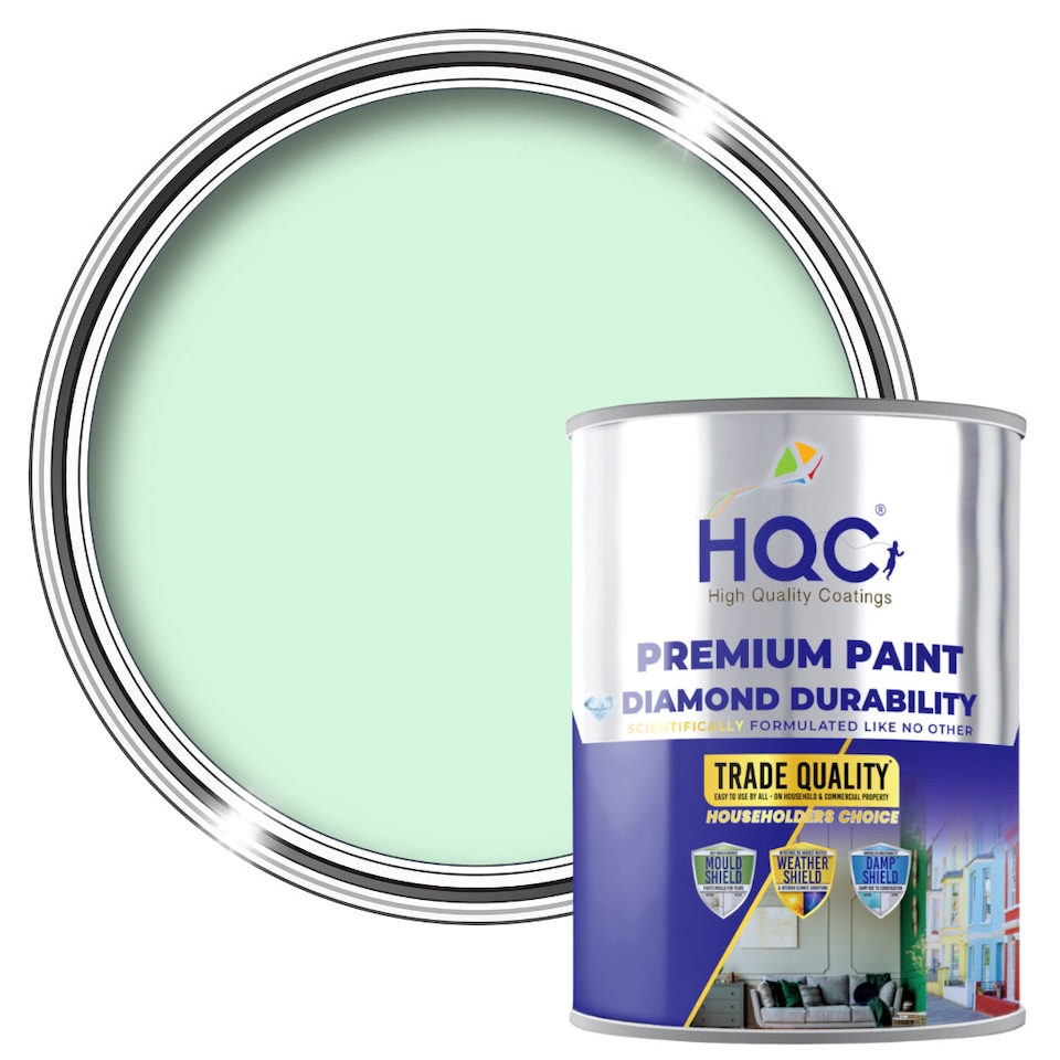 image 1 of HQC Shed & Fence Paint - Best Weatherproof Wood Protection - Sage Green - 5L