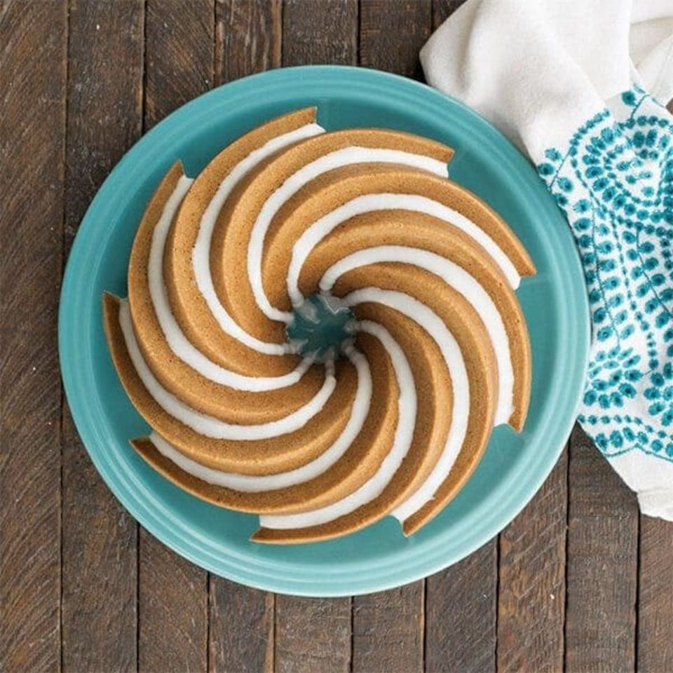 image 1 of Nordic Ware Heritage Bundt Pan Gold