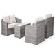 image 7 of Primrose Living Classic Rattan 4 Seater Sofa Set and Coffee Table in Stone