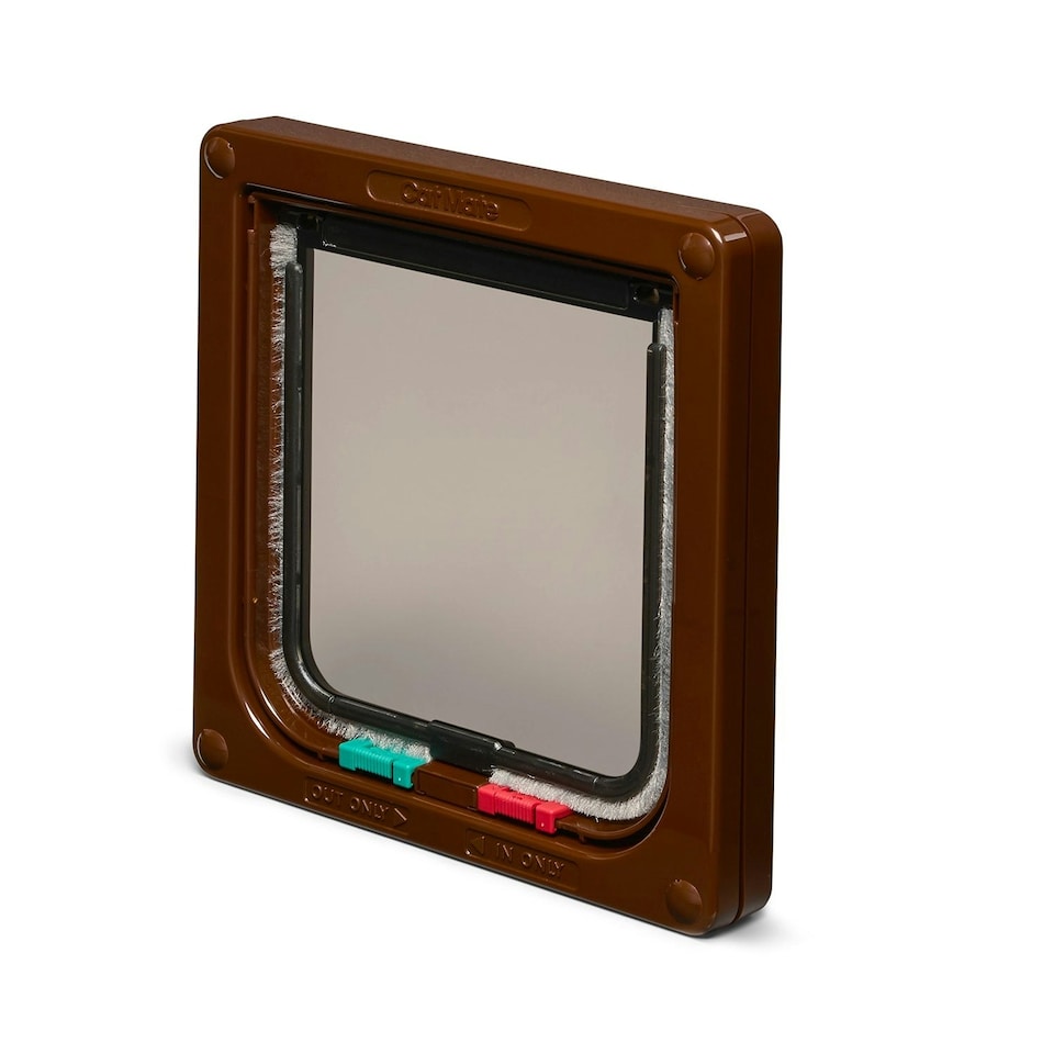 image 1 of Cat Mate 4-Way-Locking Cat Flap White (309W)