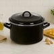 image 1 of Porter Large Black Casserole Dish Black