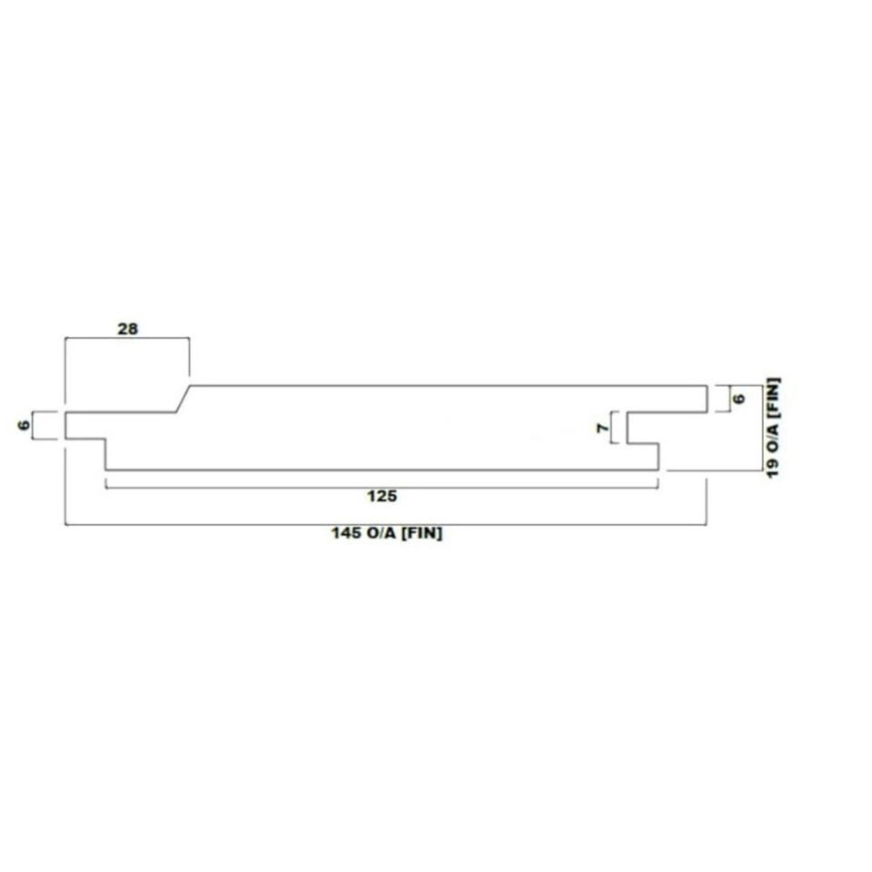 image 1 of PACK OF 15 (Total 15 Units) - 25mm x 150mm (19mm x 145mm Finish) Planed Redwood Matchboard Timber Cladding - 3.6m Length