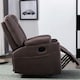 image 7 of Afton Electric Technology Fabric Auto Recliner USB Lounge Sofa Chair (Brown)