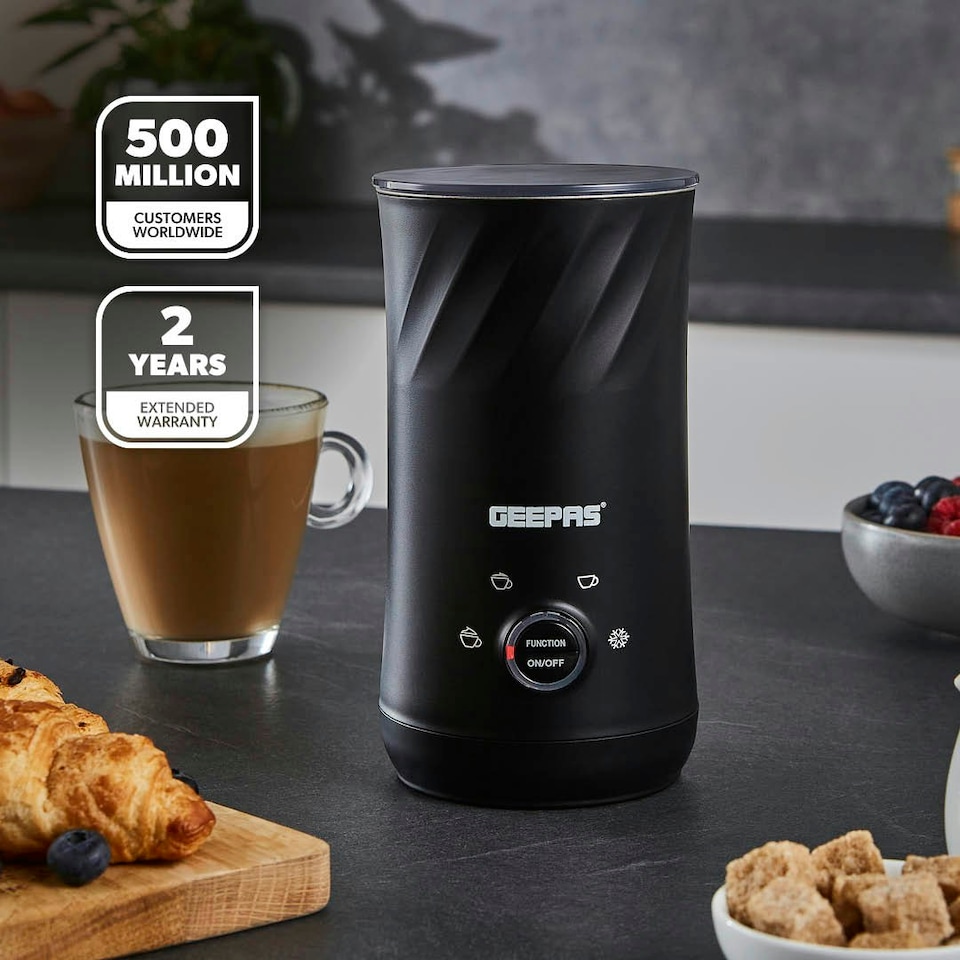 image 1 of GEEPAS 4-Setting Electric Milk Frother