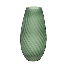 Hestia Handmade Glass Vase - Green