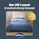 image 9 of Silentnight 10.5 Tog Seersucker Coverless Duvet and Pillowcase Set N/A | Blue/Grey | King