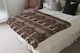 image 3 of Orange & Black Hieroglyphs Blanket | Multi