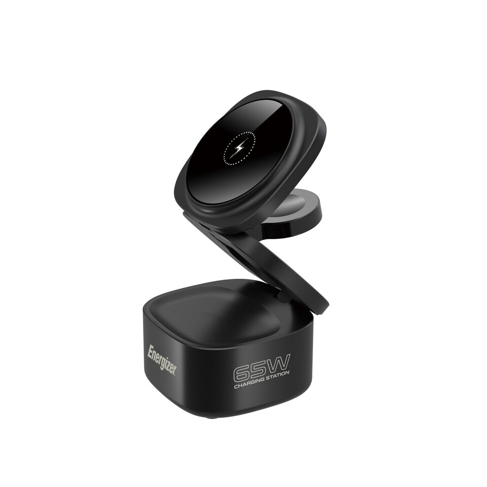 image 1 of Energizer 15W 5-in-1 QI Wireless Stand & Dock Black