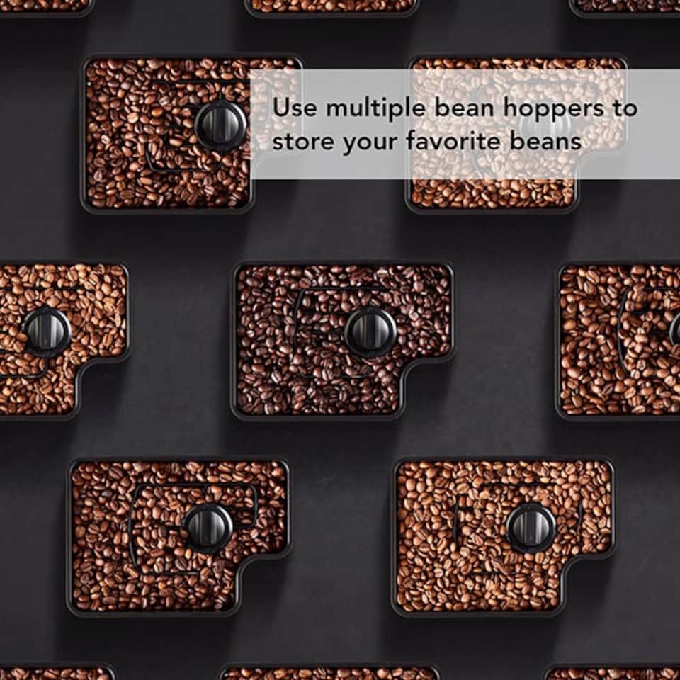 image 1 of KitchenAid Fully Automatic Espresso Machine Removable Bean Hopper with Lid