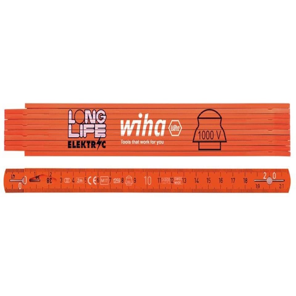Wiha Longlife Electrician's Folding Ruler 2m