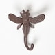 image 2 of Homescapes Vintage Style Bumble Bee Cast Iron Coat Hook Hanger | Brown | One Size