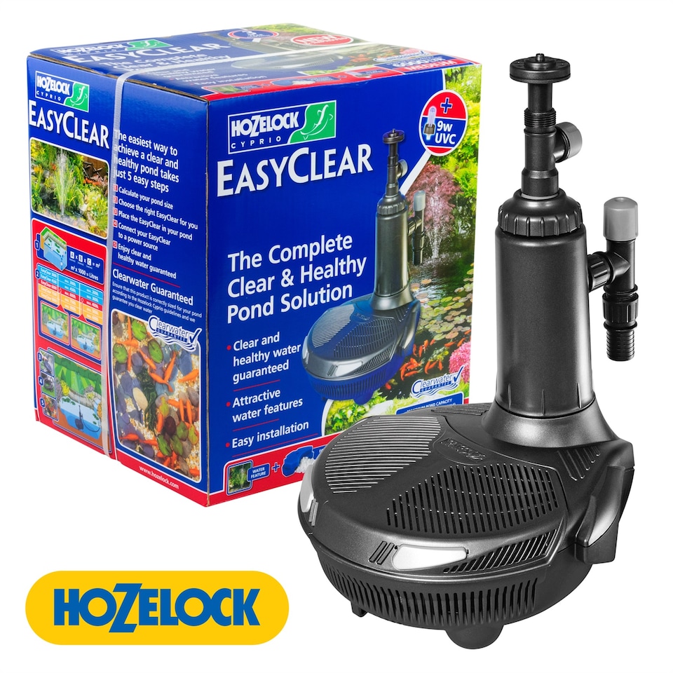 image 1 of Hozelock Easyclear 6000 All in One Pond Pump, Filter and UVC