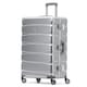 image 1 of Flight Knight Premium Travel Suitcase - 8 Wheels Built-in TSA Lock Aluminium Frame, ABS Hard Shell Carry on Check in Luggage - 100+ Airlines Approved Silver | Large