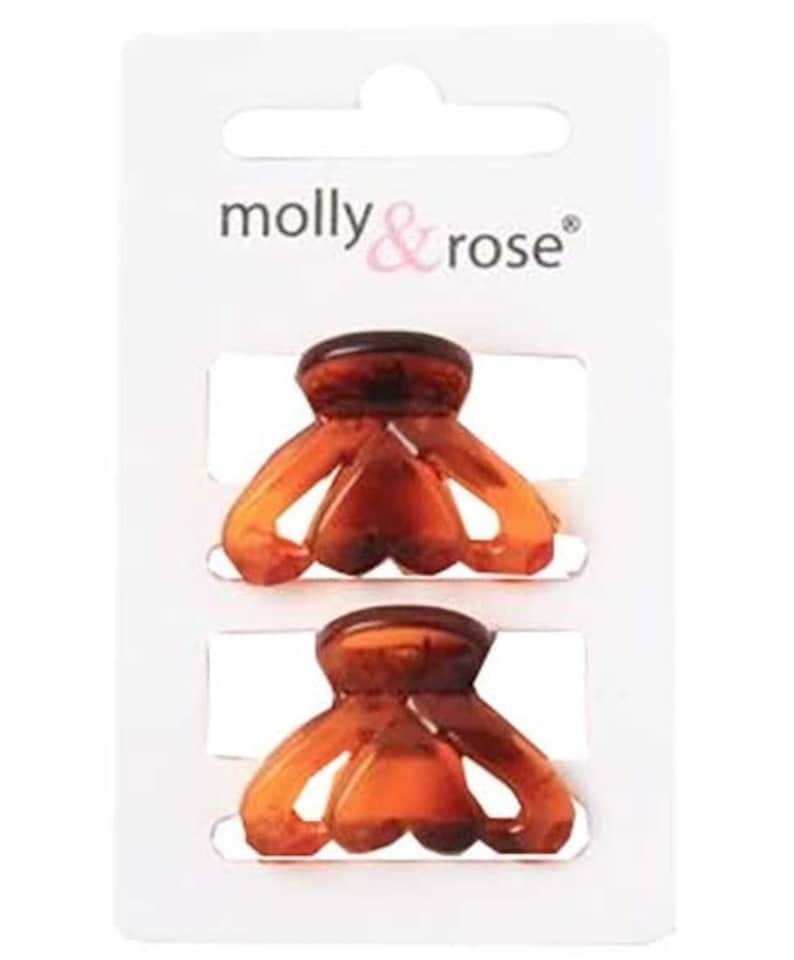 Molly And Rose  Tort Heart Detail Clamps Assorted 7704 | Multi | 2
