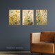 image 2 of Set of 3 Wildflowers Vintage Pastel Floral Artwork Spring Flower Meadow Wall Art Living Room Prints 12x16 Inch