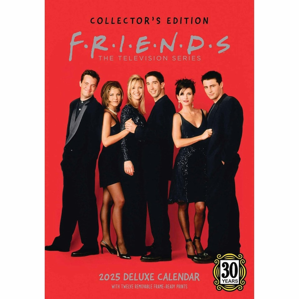 image 1 of Friends Collectors Edition Deluxe 2025 A3 Wall Calendar - Multicoloured - 42cm x 30cm