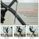 image 3 of SPORTNOW Folding Exercise Bike with Arm Bands and Hand Pulse Sensor, Black