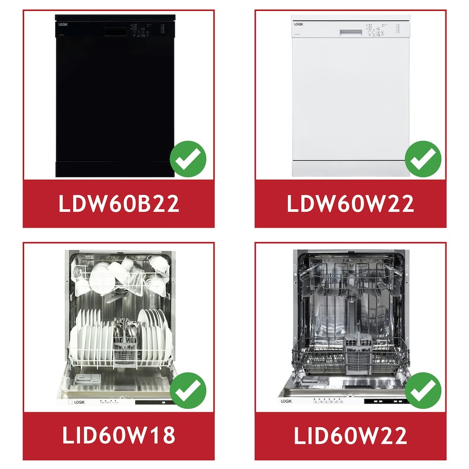 image 1 of SPARES2GO Lower Spray Arm for Logik LDW60B22 LDW60W22 LID60W18 LID60W22 Dishwasher