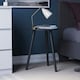 image 2 of Vida Designs Round Side Table Sofa Bedside Coffee Table, Black