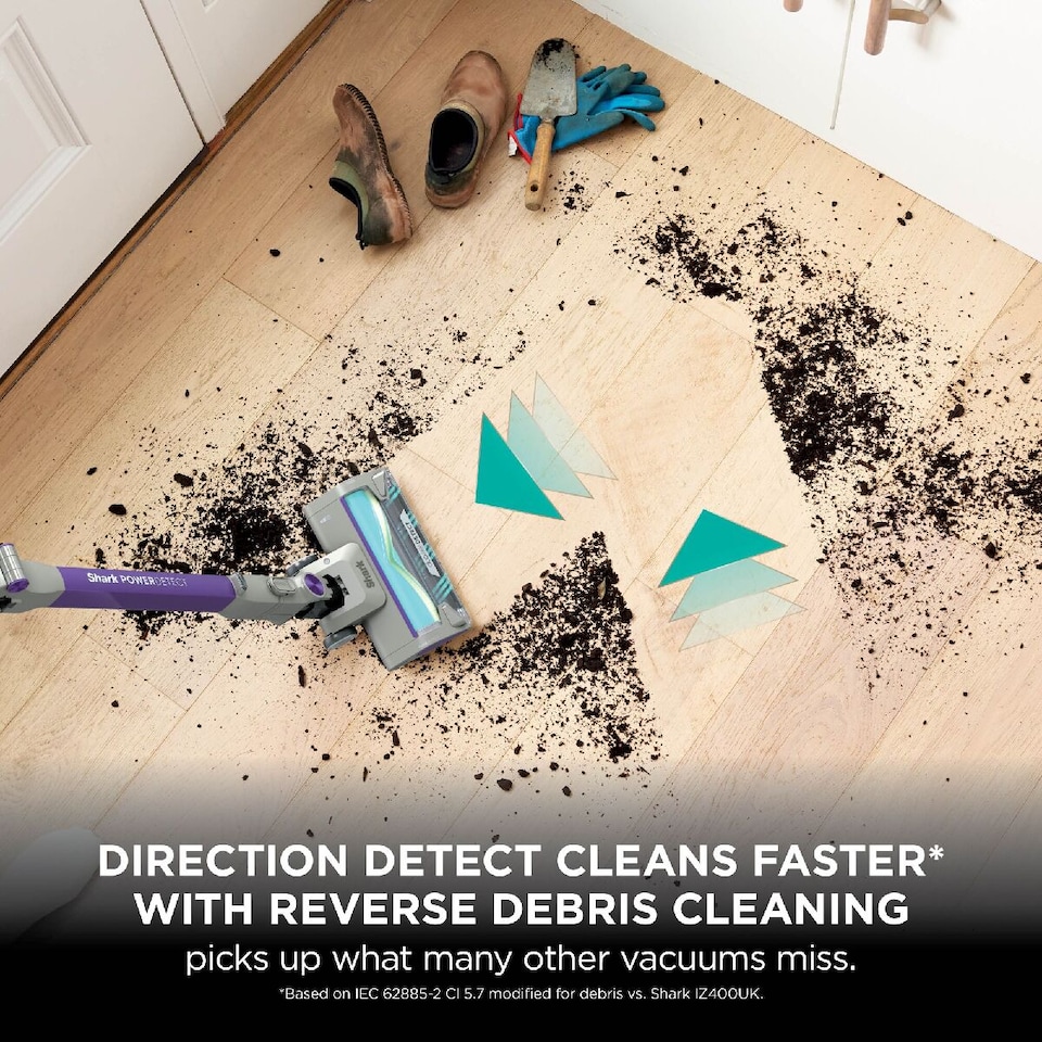 image 1 of Shark PowerDetect Cordless Vacuum Cleaner Grey IP1251UK