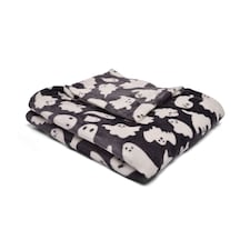 Bedlam Spooky Ghosts Throw Grey
