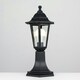 image 3 of ValueLights Black Outdoor Post Topper Light with 6W Warm White Bulb Black