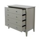 image 6 of Como 4 Drawer Chest of Drawers - Shaker Style Bedroom Storage Cabinet with Compact Design | Grey | Grey | 1