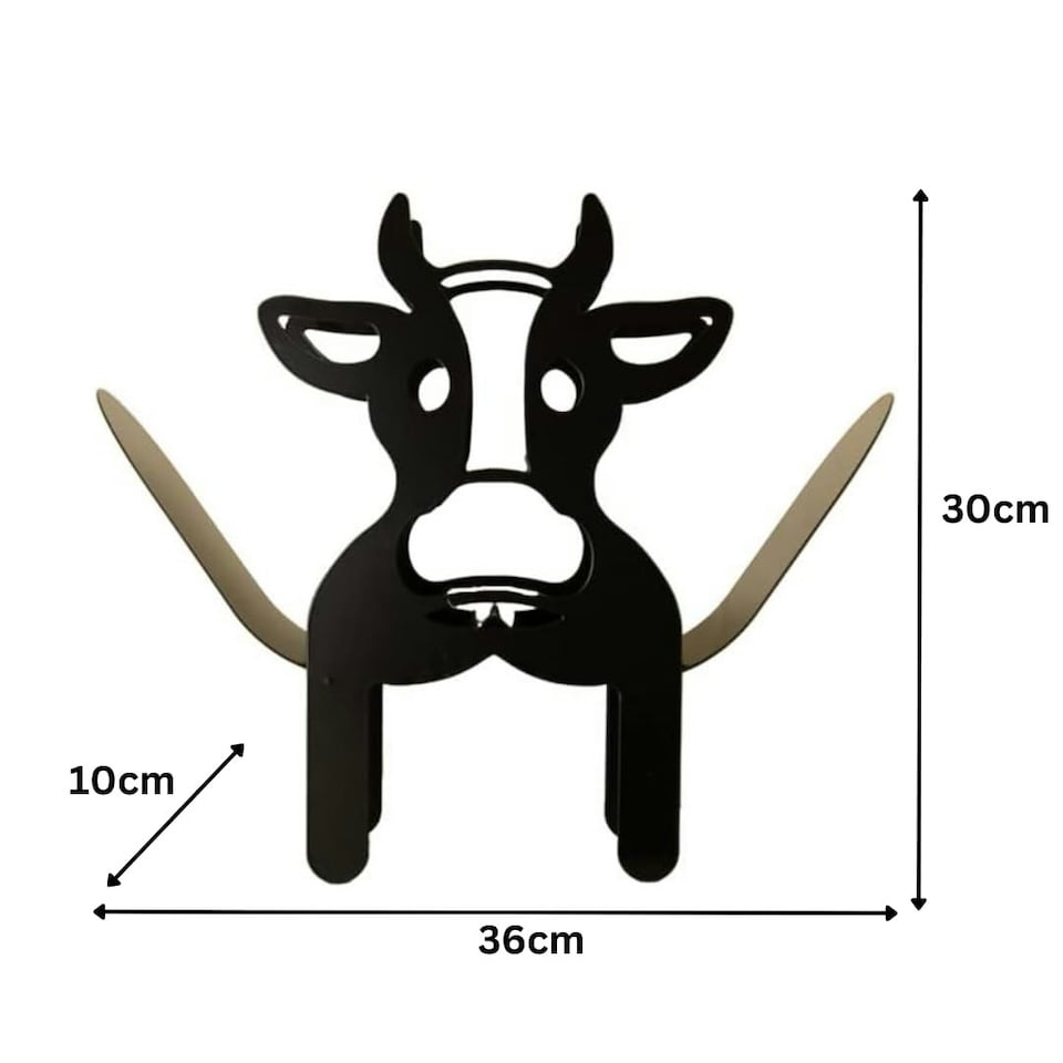 image 1 of Marco Paul Cow Toilet Roll Holder Novelty Animal