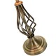 image 3 of Traditional Antique Brass Table Lamp with Barley Twist Base and Linen Shade | Gold
